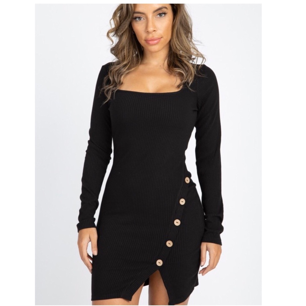Ribbed Mini Dress